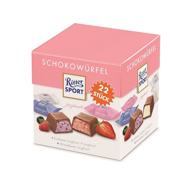 Ritter Sport Yogurt Cube Assorted 8x176g (EU6557B)
