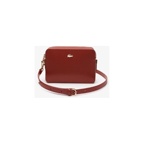 LACOSTE-Women s Chantaco Piqué Leather Square Shoulder Bag