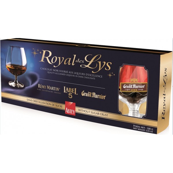 Abtey Royal Des Lys Assorted Liqueur Chocolate 100gr