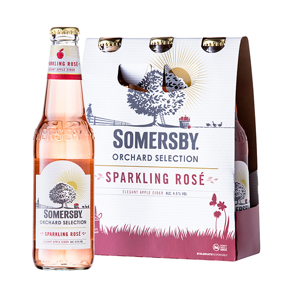 SOMERSBY SPARKLING ROSE APPLE CIDER 0.33 L X 3
