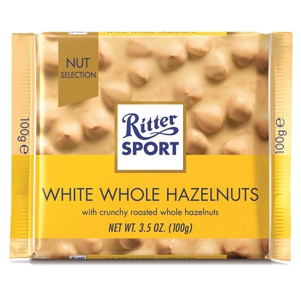 Ritter Sport White Whole Hazelnut 8x10x100g (7019)