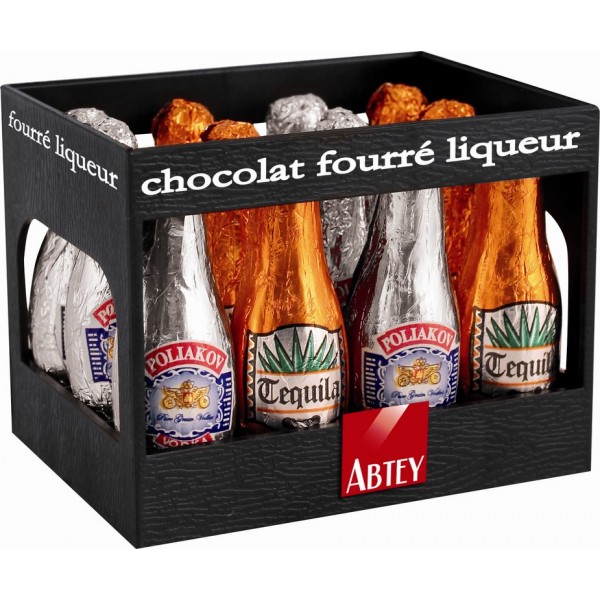 Abtey Black Crates Tequila Vodka Chocolate 108gr