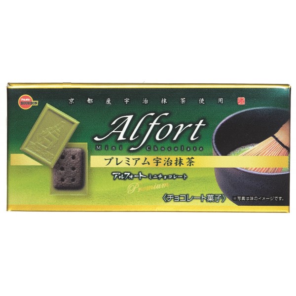 Bourbon Alfort Mini Chocolate Premium Ujimatcha 57g
