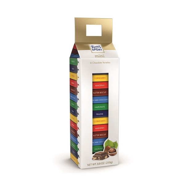 Ritter Sport Mini Tower Assorted 18x250g (TR Exclusive) (4545)