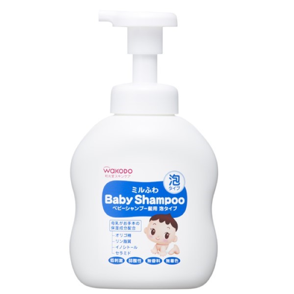 Wakodo Mill Fluffy Baby Shampoo Hair Foam Type