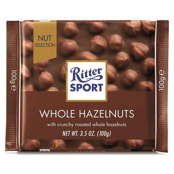 Ritter Sport Whole Hazelnut 8x10x100g (7009)