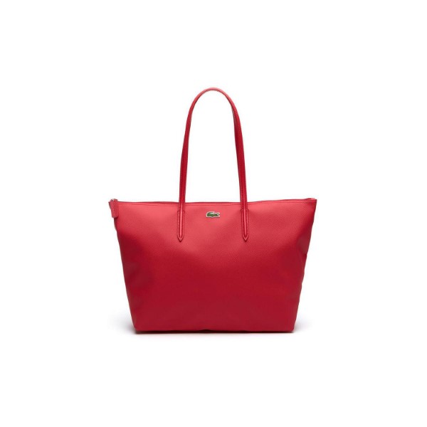LACOSTE-Women s L.12.12 Concept Zip Tote Bag (VIRTUAL PINK)