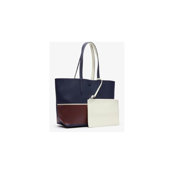 LACOSTE_Women s Anna Pouch Reversible Colourblock Zip Tote