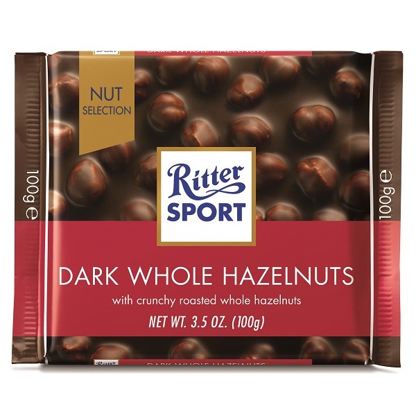 Ritter Sport Dark Whole Hazelnut 8x10x100g (7029)