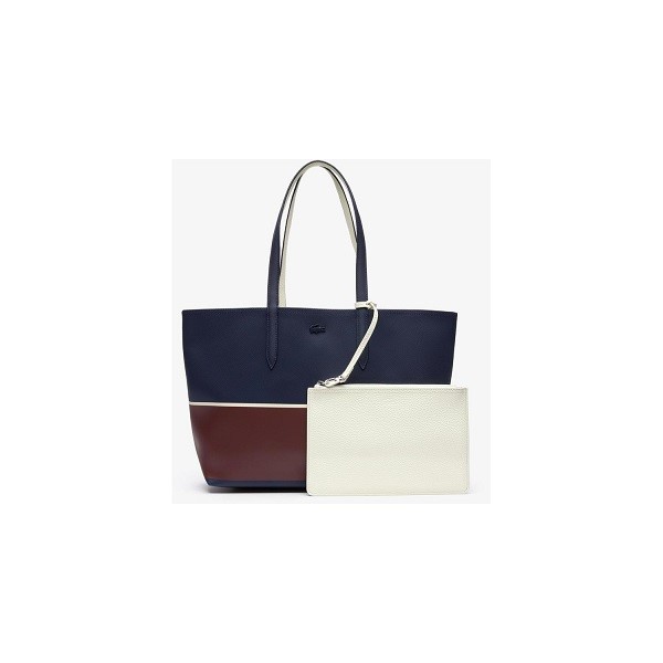 LACOSTE_Women s Anna Pouch Reversible Colourblock Zip Tote