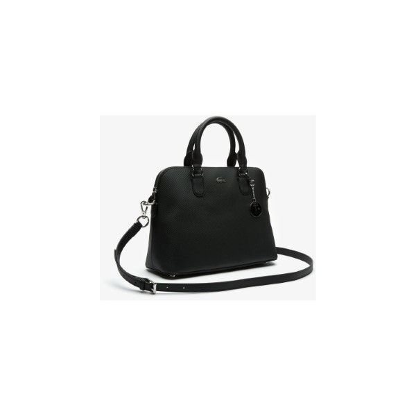 LACOSTE-Women s Daily Classic Coated Piqué Canvas Bugatti Bag
