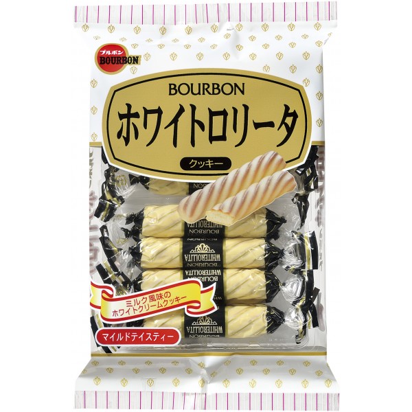 Bourbon White Rollita Cookies 99g