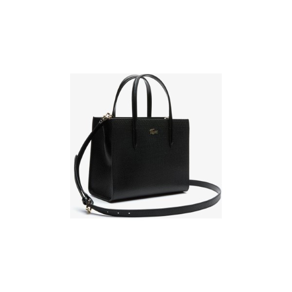 LACOSTE_Women s Chantaco Dual Carry Piqué Leather Zip Tote Bag