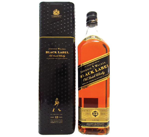 JOHNNIE WALKER BLACK LABEL 1ltr
