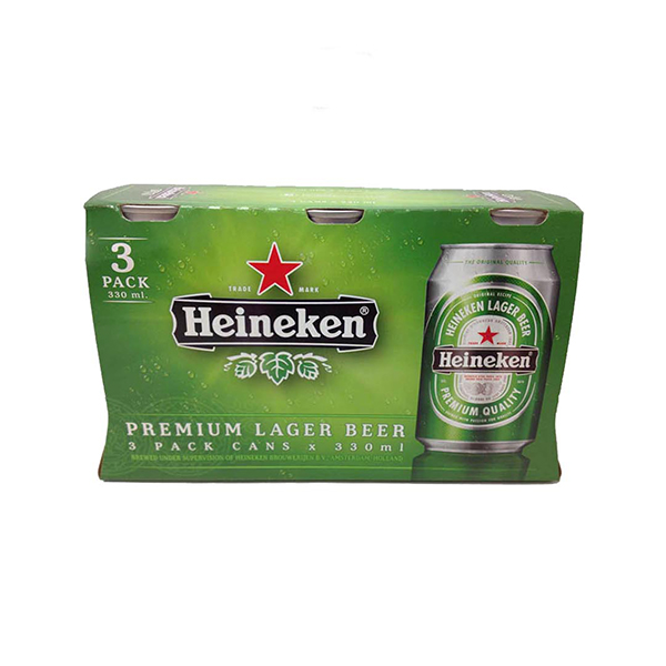 HEINEKEN BEER 0.33L X 3