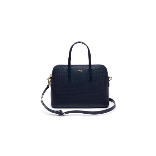 LACOSTE-Women s Chantaco Dual Carry Piqué Leather Bugatti Bag